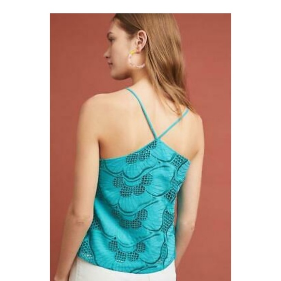 Anthropologie Turquoise top - Picture 3 of 3